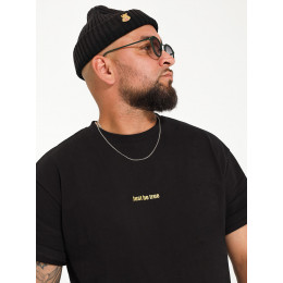 Футболка 100% True черный peach